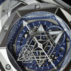 Hublot Big Bang Sang Bleu II Blue Watch Rubber Strap 45mm