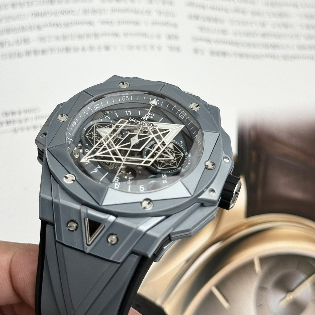 Hublot Watch Big Bang Sang Bleu II Gray Ceramic 45mm