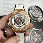 Hublot Watch Big Bang Sang Bleu II King Gold White Dial 45mm