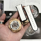 Hublot Watch Big Bang Sang Bleu II King Gold White Dial 45mm