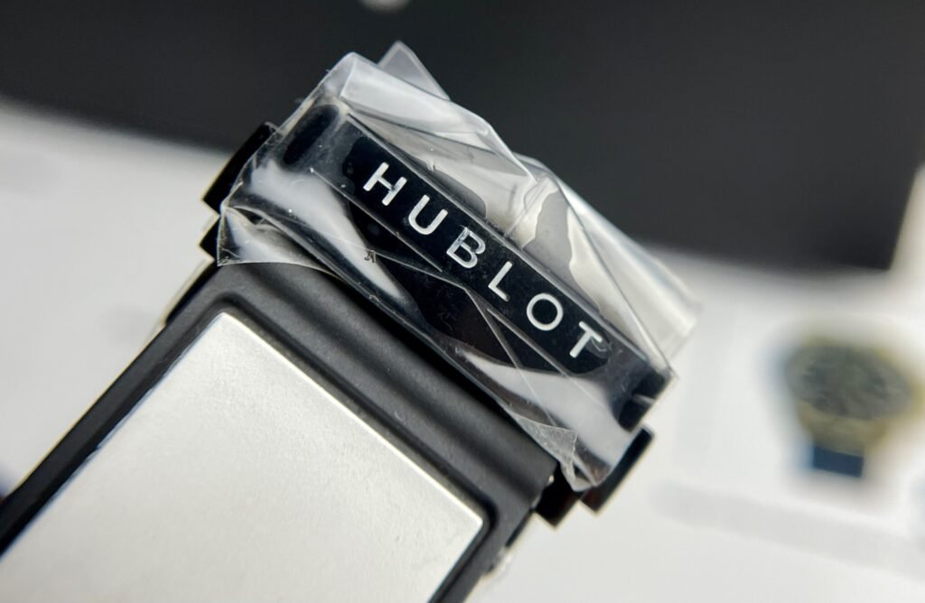 Hublot Big Bang Sang Bleu Watch White Ceramic Rubber Strap 45mm