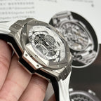 Hublot Watch Big Bang Sang Bleu II Titanium White Dial 45mm