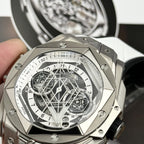 Hublot Watch Big Bang Sang Bleu II Titanium White Dial 45mm
