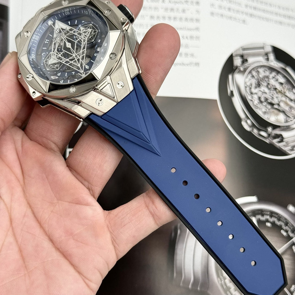 Hublot Watch Big Bang Sang Bleu II Titanium Blue Dial 45mm