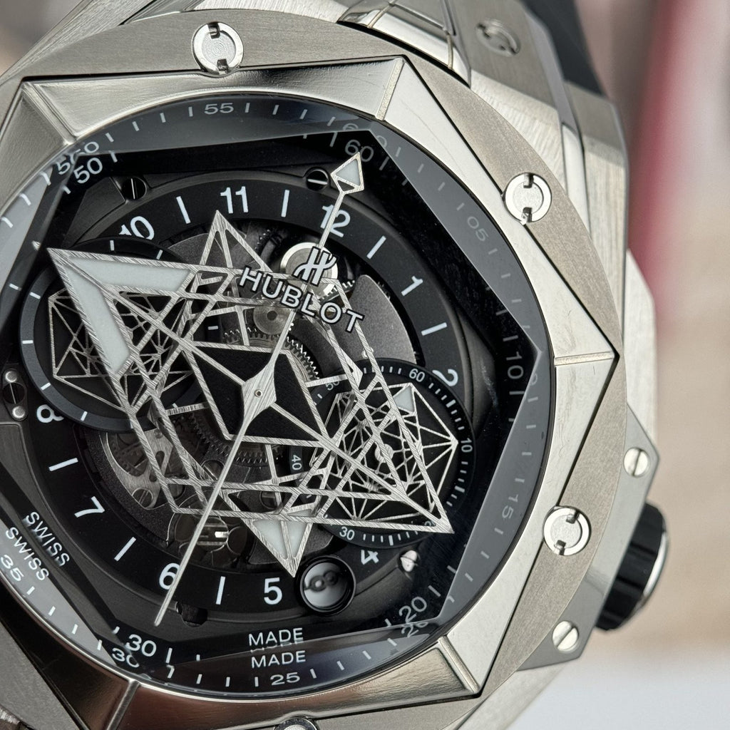 Hublot  Watch Big Bang Sang Bleu II Titanium Black Dial 45mm