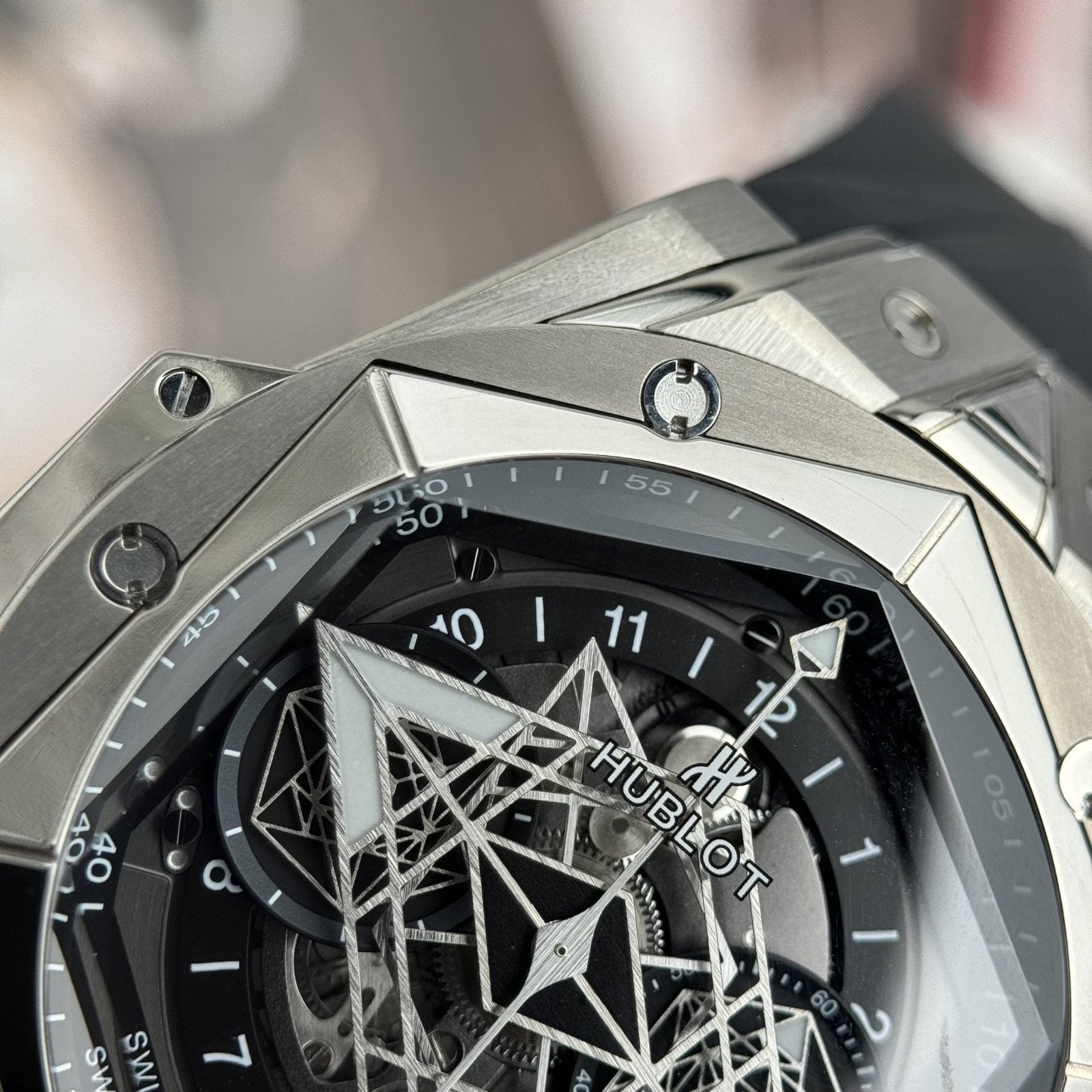Hublot  Watch Big Bang Sang Bleu II Titanium Black Dial 45mm