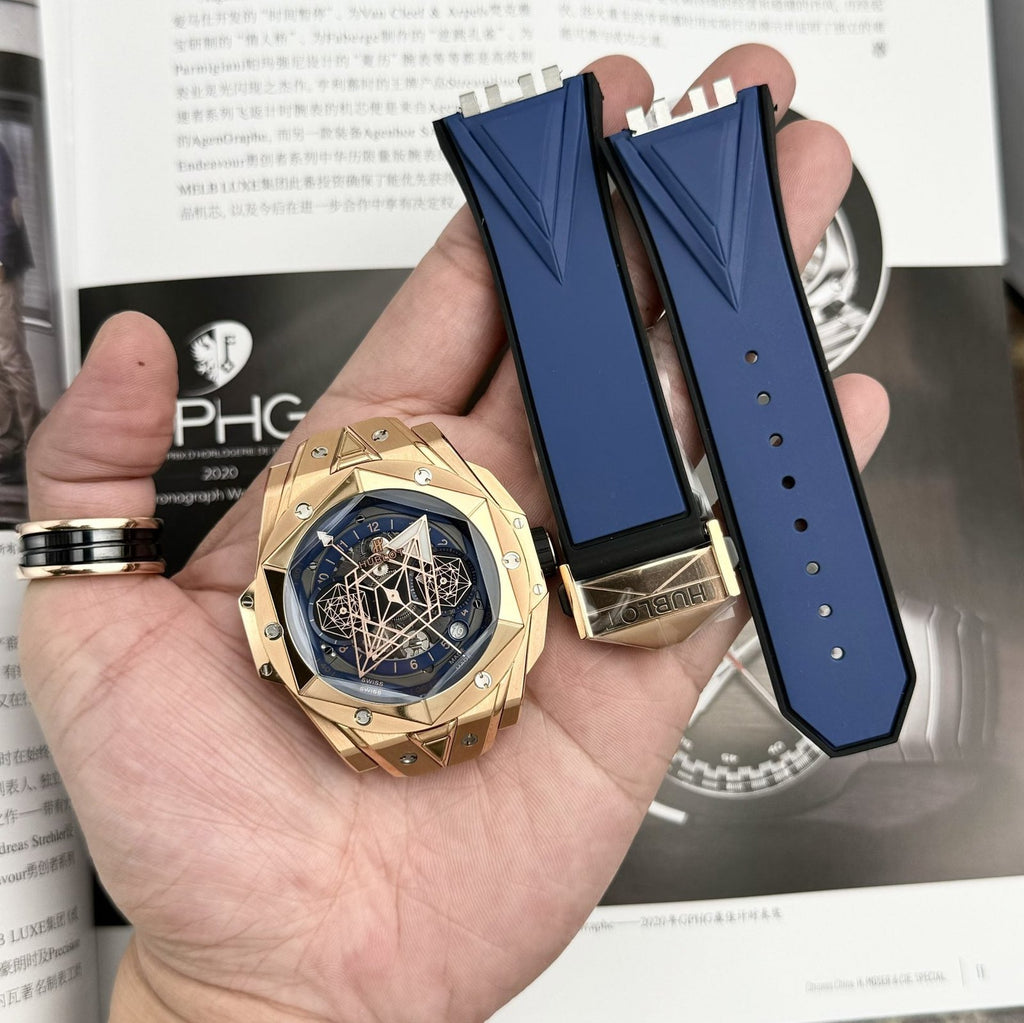 Hublot  Watch Big Bang Sang Bleu II King Gold Blue Dial 45mm
