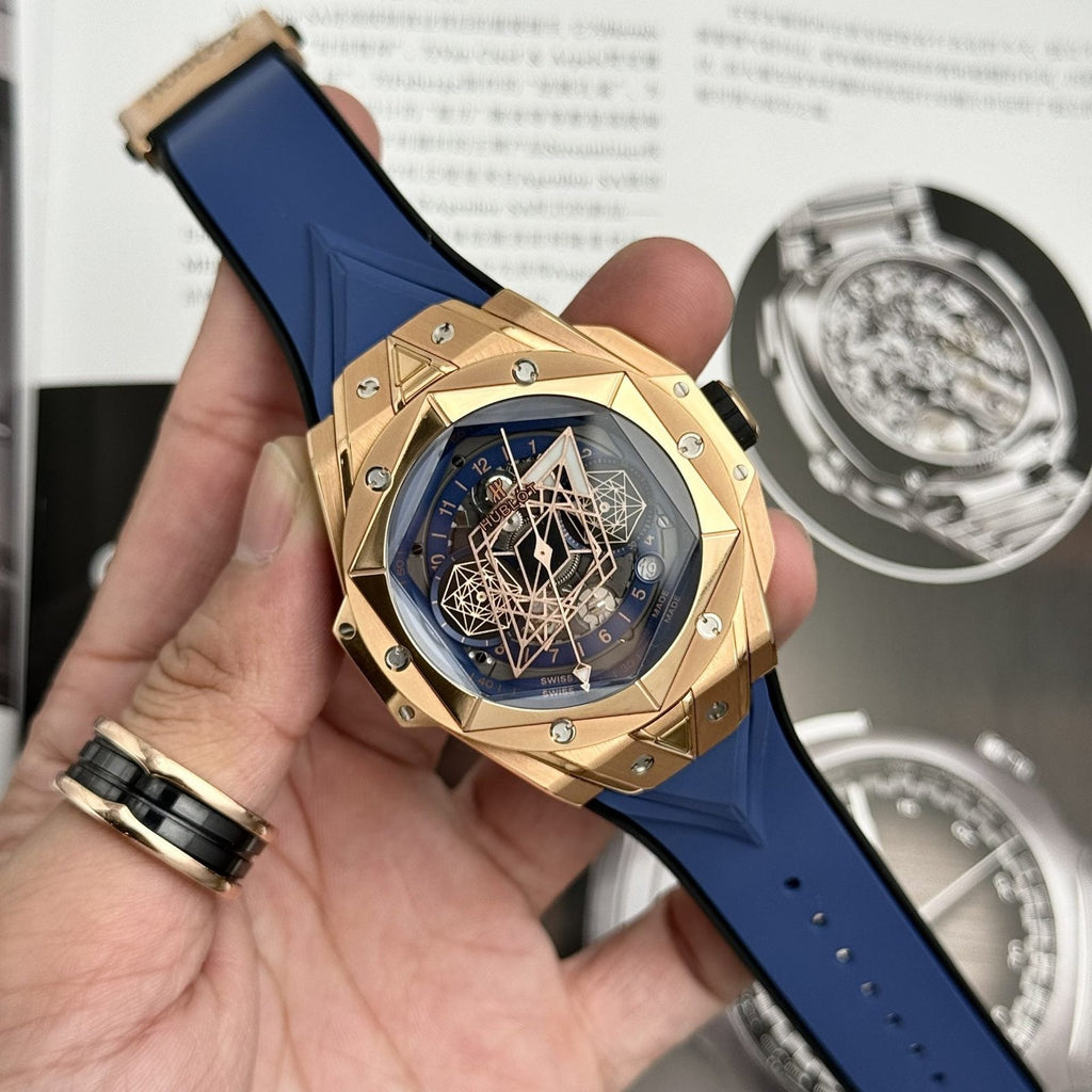 Hublot  Watch Big Bang Sang Bleu II King Gold Blue Dial 45mm