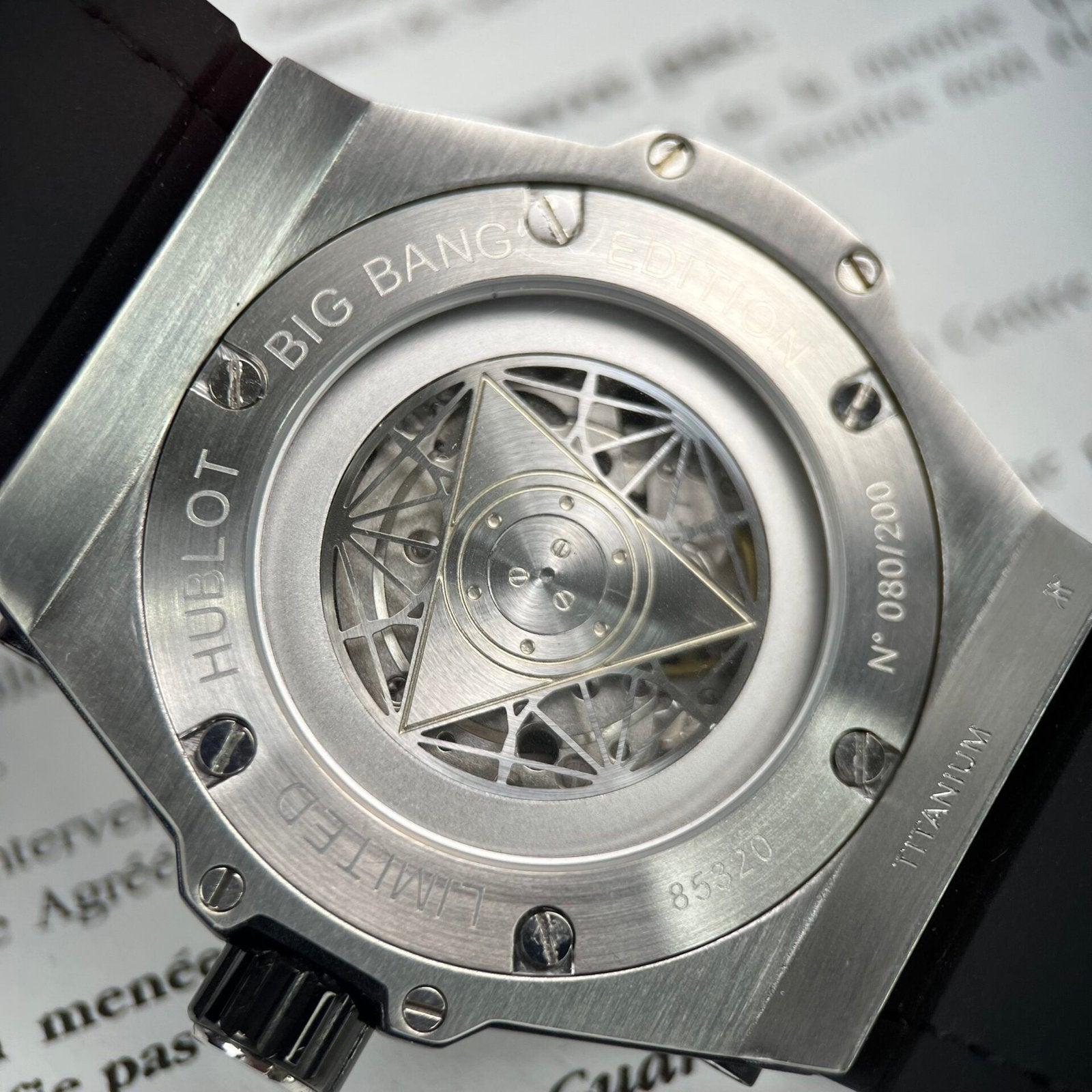 Hublot Big Bang Sang Bleu Watch With Diamonds 45mm