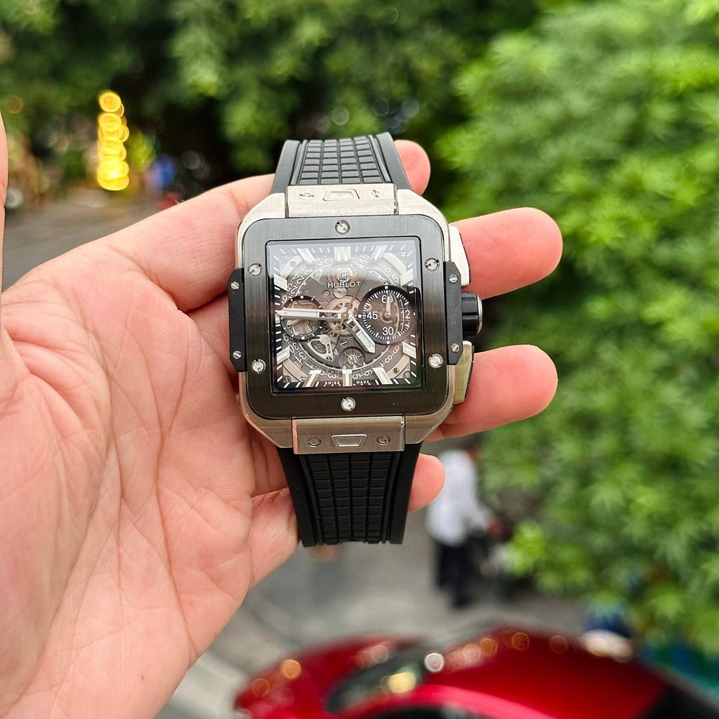 Hublot Watch Big Bang Square Titanium Rubber Strap 42mm