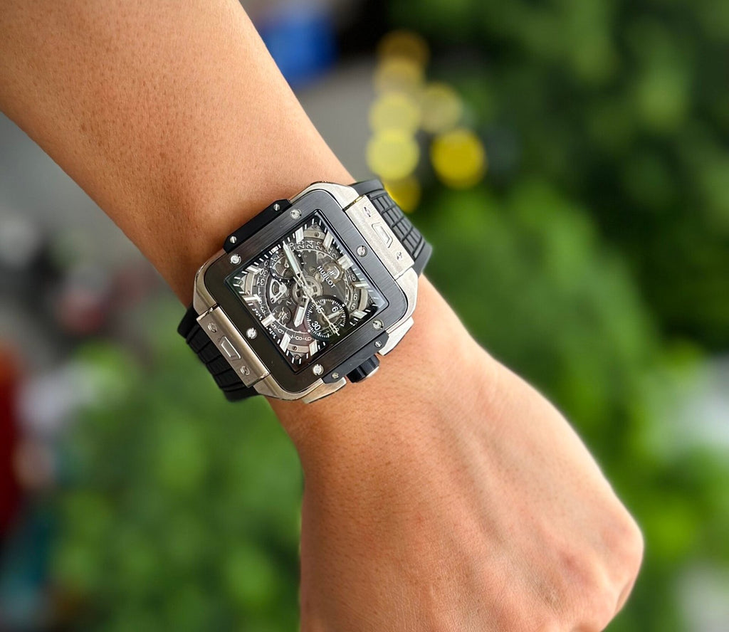 Hublot Watch Big Bang Square Titanium Rubber Strap 42mm