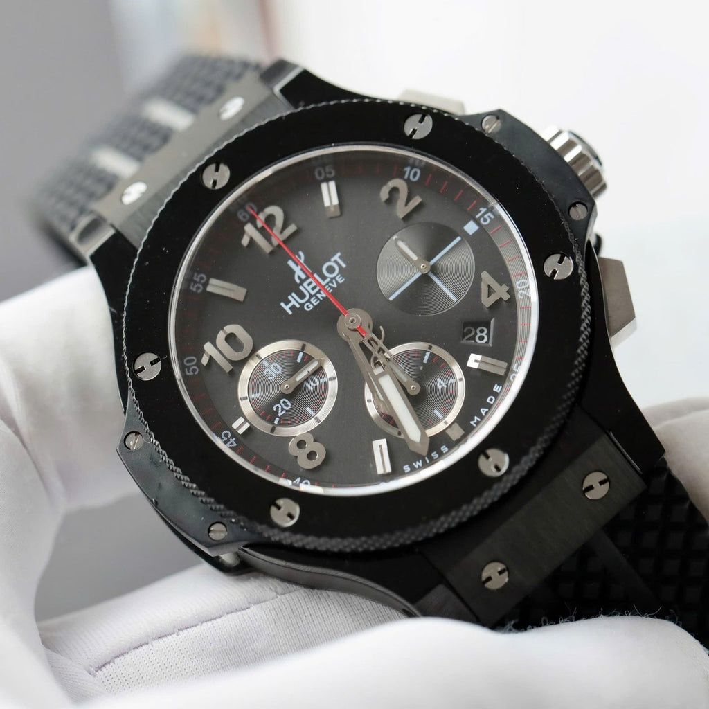 Hublot Big Bang Titanium Black Watch Rubber Strap 42mm