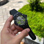 Hublot Big Bang Tourbillon Watch Ceramic Black Rubber Strap 45mm