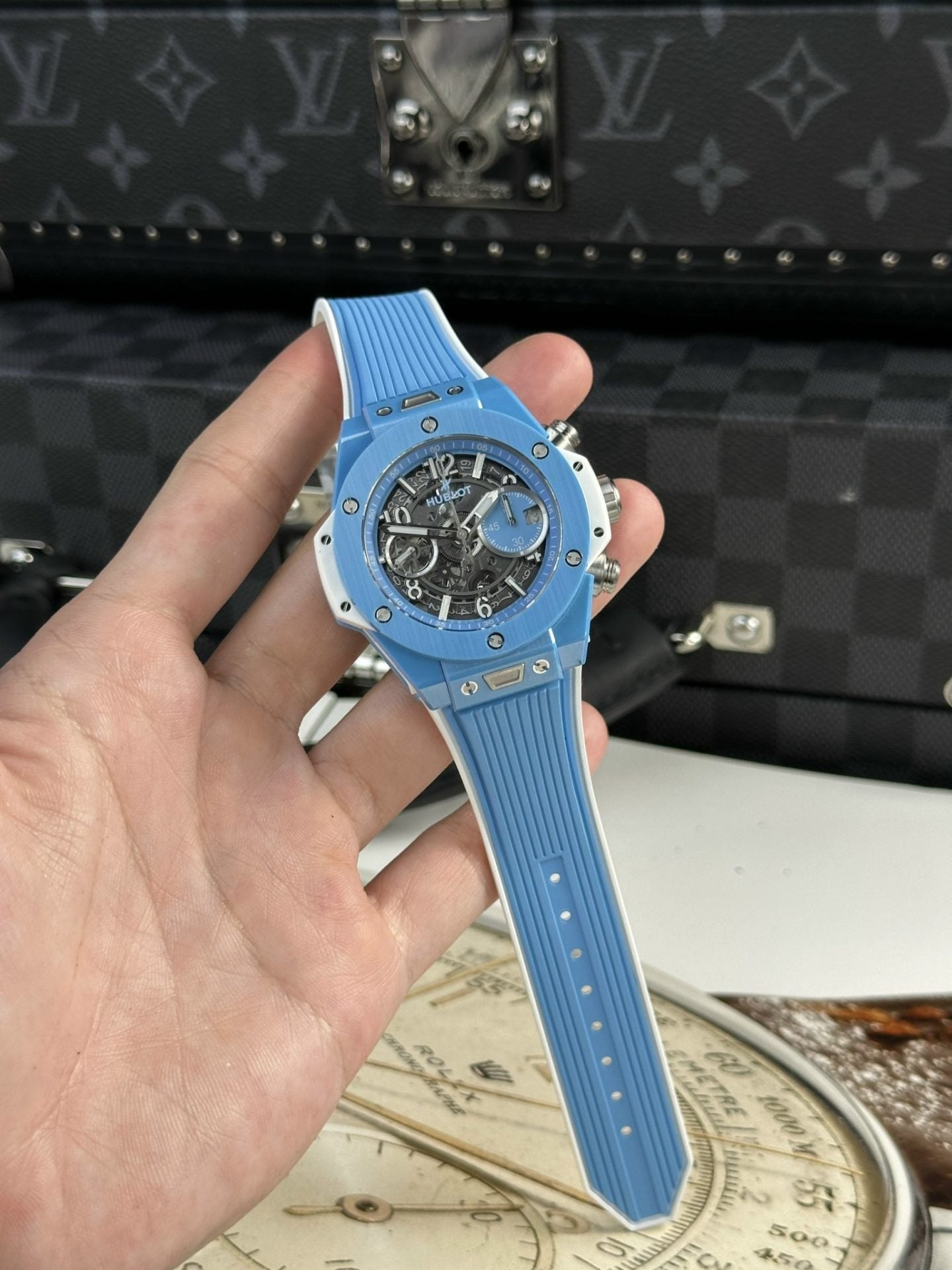 Hublot Watch Big Bang Unico Ceramic Sky Blue 42mm