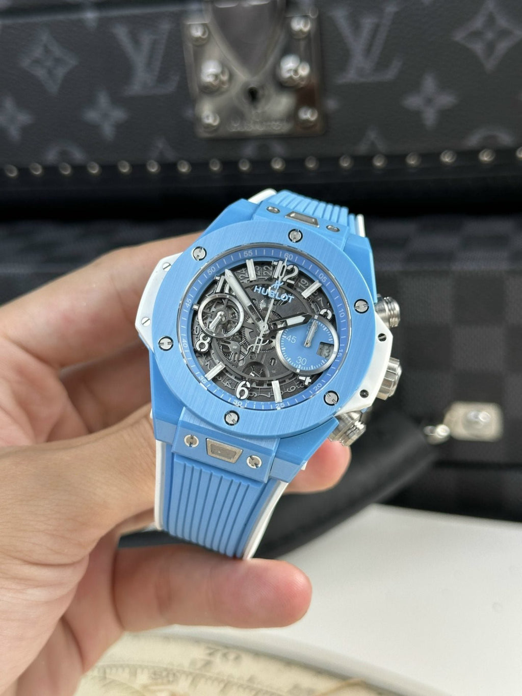 Hublot Watch Big Bang Unico Ceramic Sky Blue 42mm