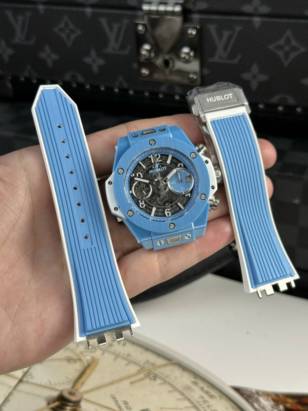 Hublot Watch Big Bang Unico Ceramic Sky Blue 42mm