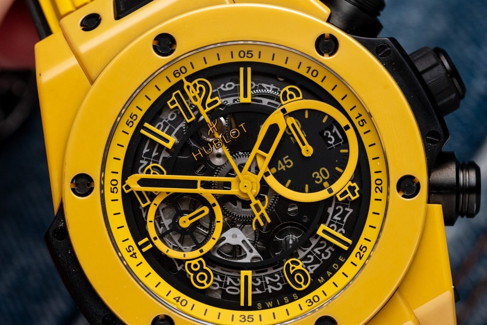 Hublot Big Bang Unico Ceramic Yellow Watch 42mm