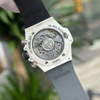 Hublot Watch Big Bang Unico White Ceramic Rubber Strap 42mm
