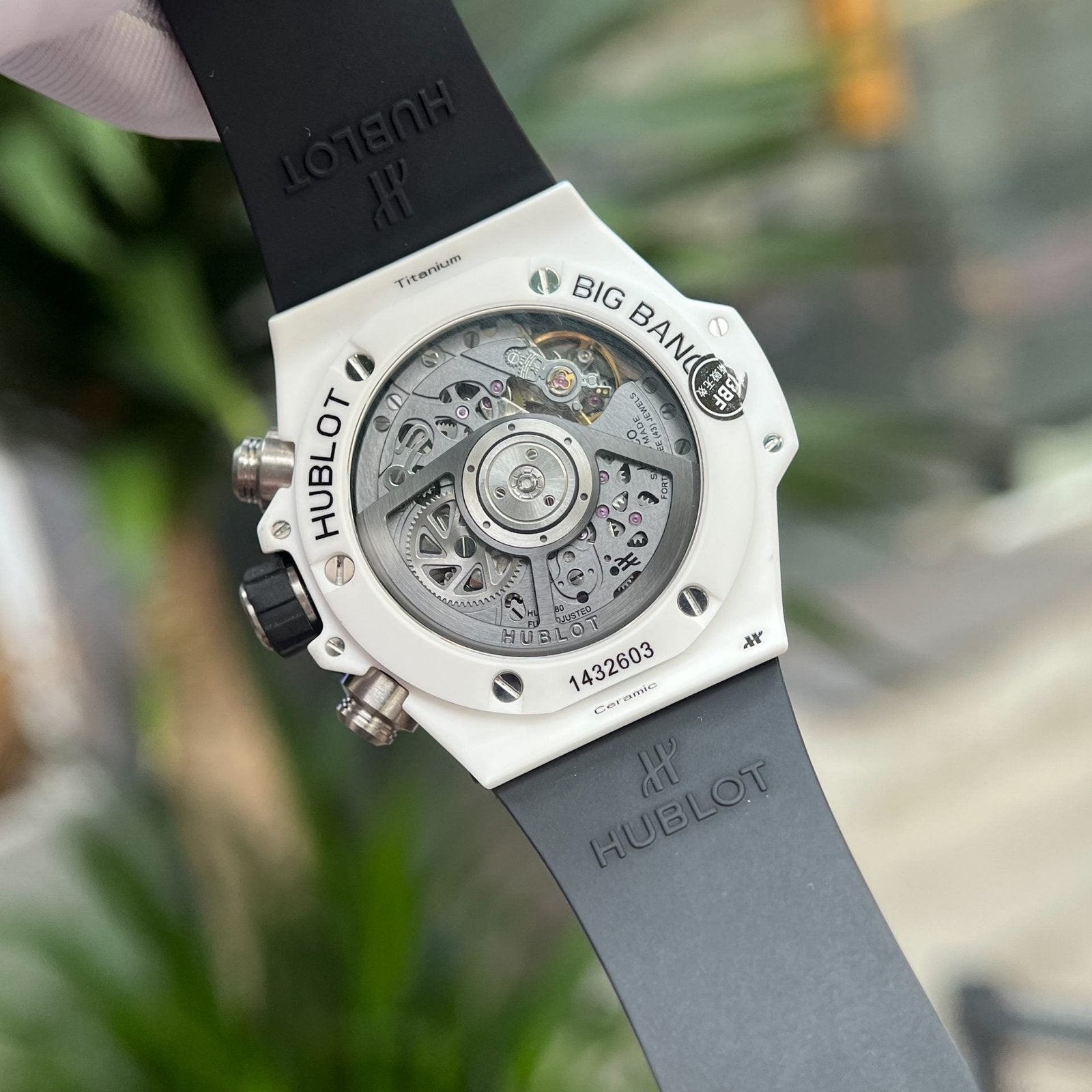 Hublot Watch Big Bang Unico White Ceramic Rubber Strap 42mm