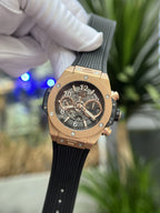 Hublot Watch Big Bang Unico King Gold Rubber Strap 42mm