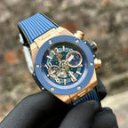 Hublot Watch Big Bang Unico King Gold Blue Ceramic Benzel 44mm