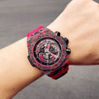 Hublot Big Bang Unico Red Carbon  Watch Fabric Strap 45mm