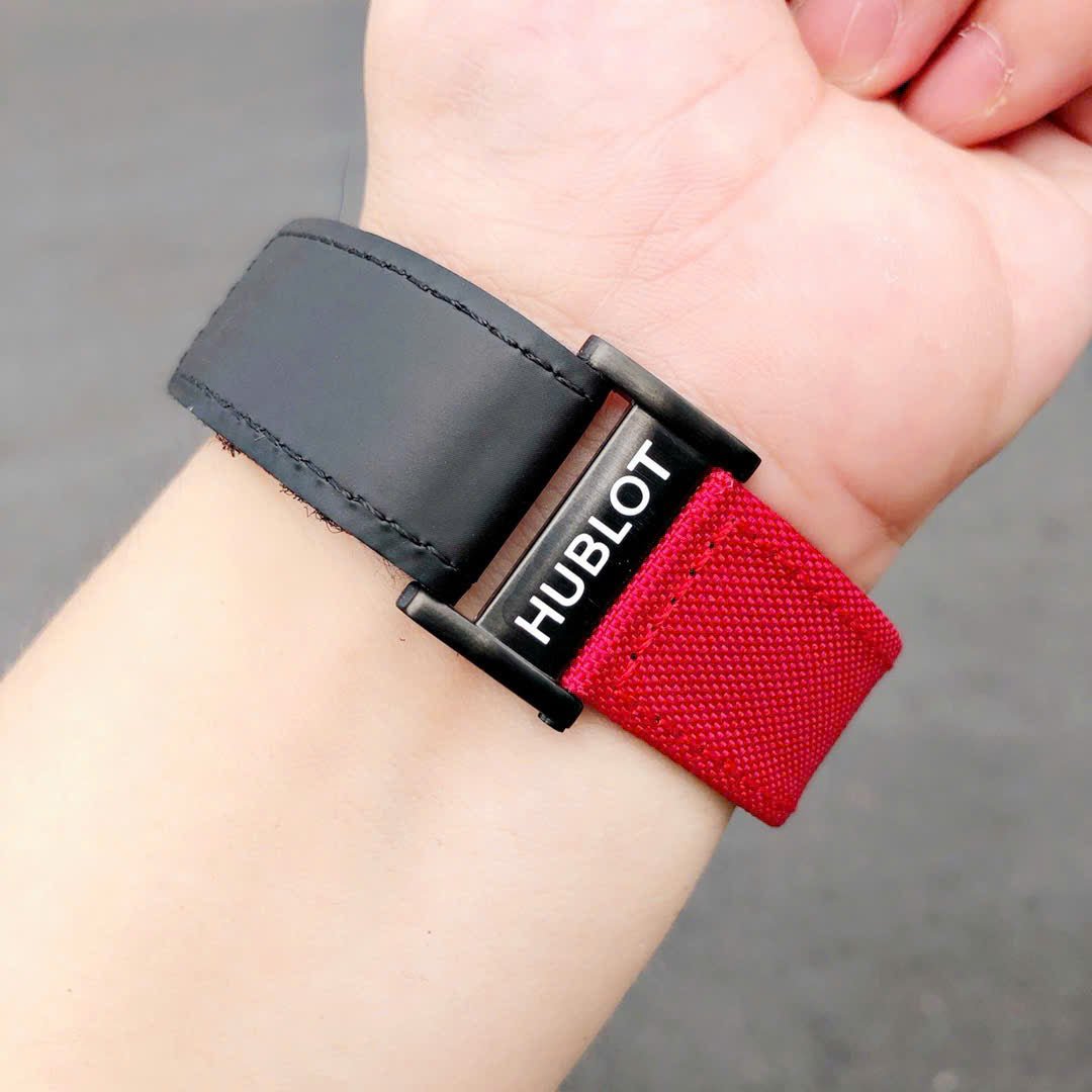 Hublot Big Bang Unico Red Carbon  Watch Fabric Strap 45mm