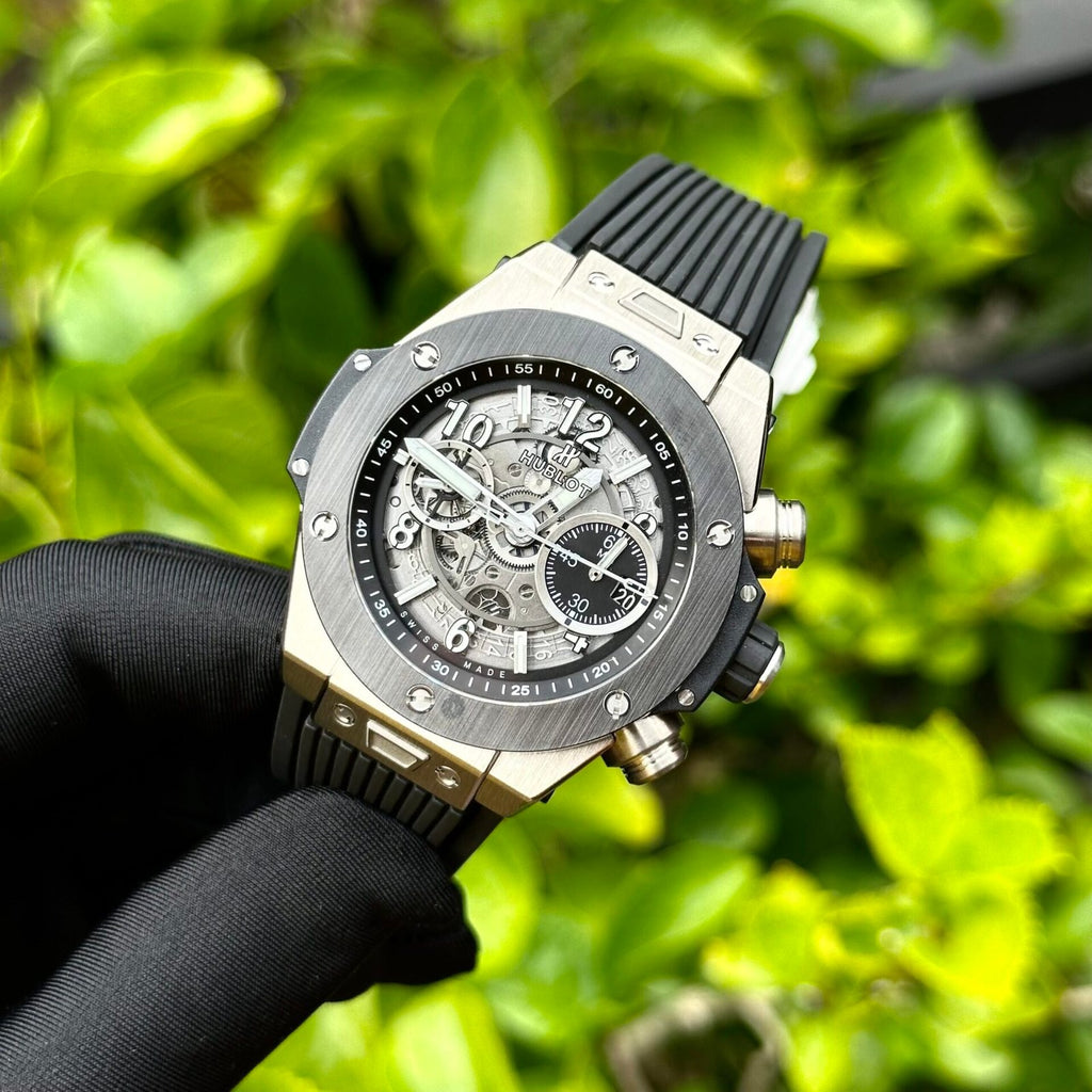 Hublot Big Bang Unico  Watch Black Rubber Strap 44mm