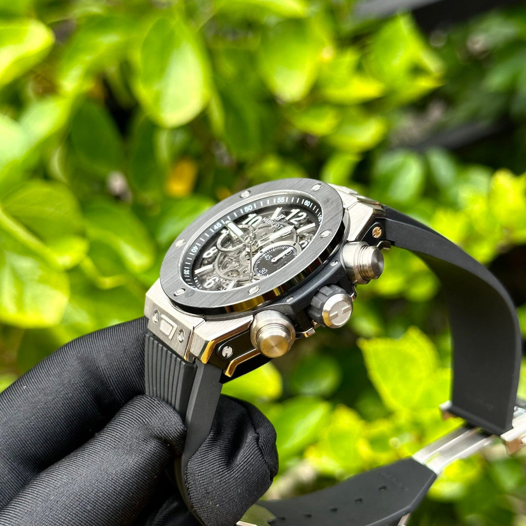 Hublot Big Bang Unico  Watch Black Rubber Strap 44mm