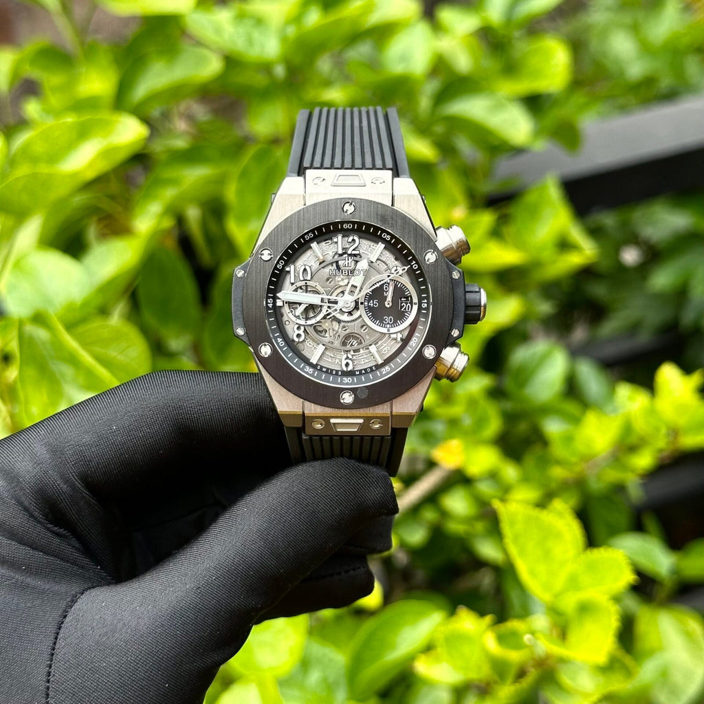 Hublot Big Bang Unico  Watch Black Rubber Strap 44mm