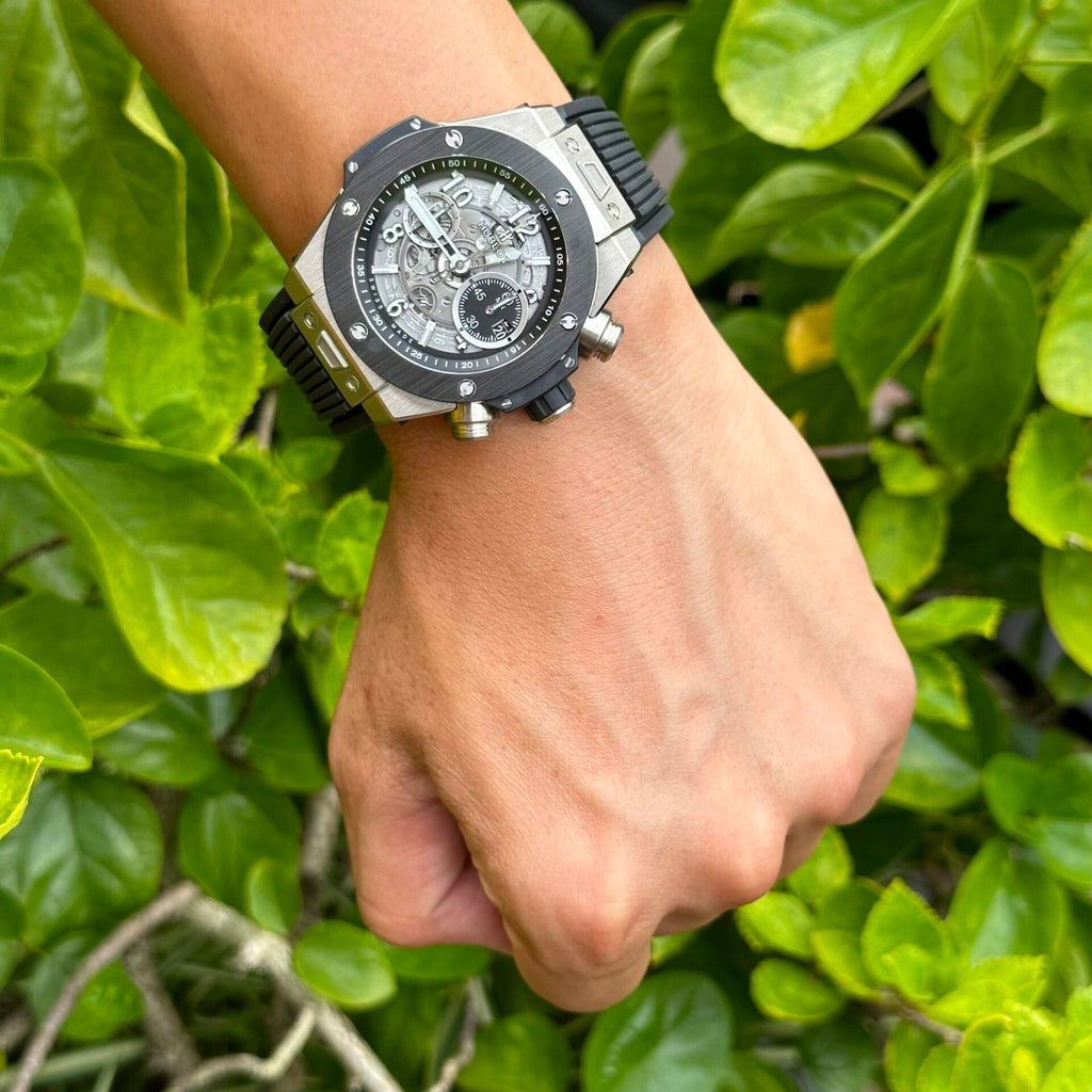 Hublot Big Bang Unico  Watch Black Rubber Strap 44mm