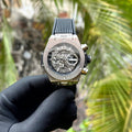 Hublot Watch Big Bang Unico Titanium Black Rubber Strap 44mm
