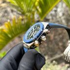 Hublot Watch Big Bang Unico Titanium Blue Dial Rubber Strap 44mm