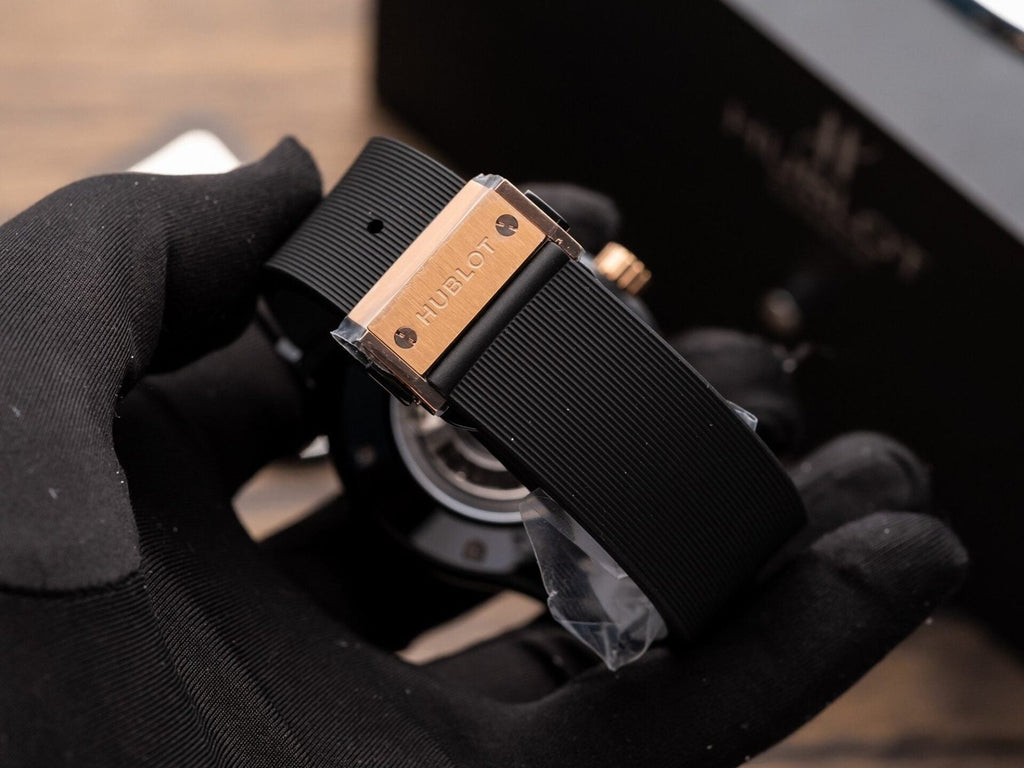 Hublot Watch Ceramic Demi Rose Rubber Strap 42mm