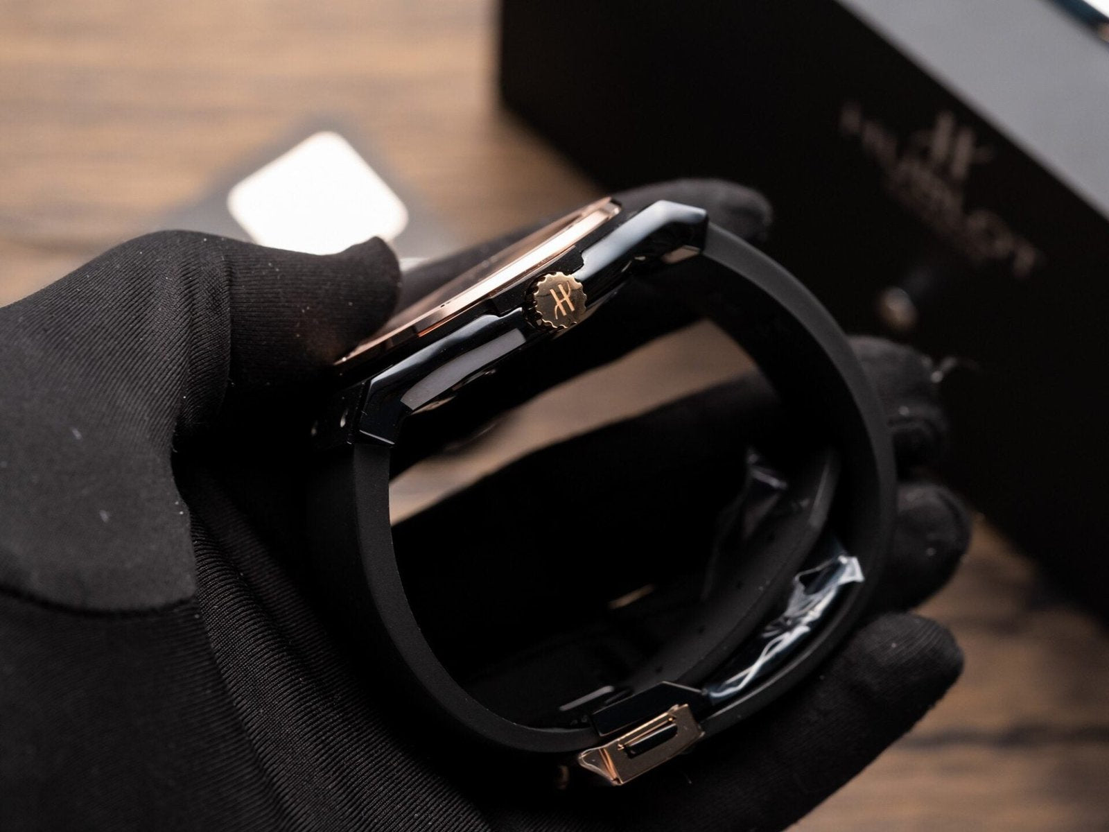 Hublot Watch Ceramic Demi Rose Rubber Strap 42mm