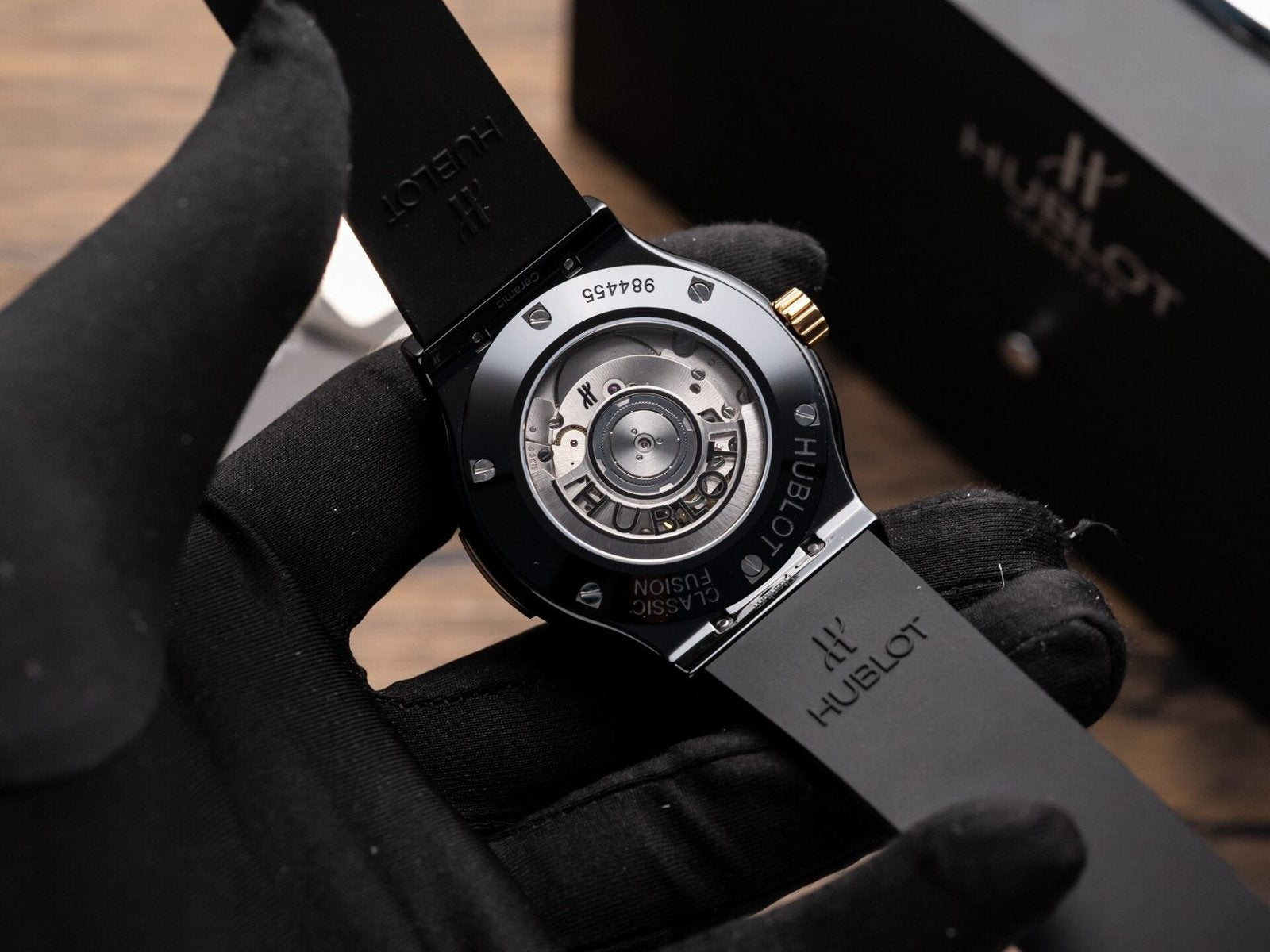 Hublot Watch Ceramic Demi Rose Rubber Strap 42mm