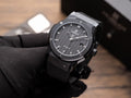 Hublot Classic Fusion Watch Ceramic Carbon Dial Rubber Strap 42mm