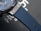 Hublot Classic Fusion Ceramic Blue Dial Rubber Strap 42mm