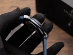 Hublot Classic Fusion Ceramic Blue Dial Watch Leather Strap 42mm