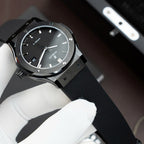 Hublot Classic Fusion Ceramic Black Rubber Strap Watch 42mm