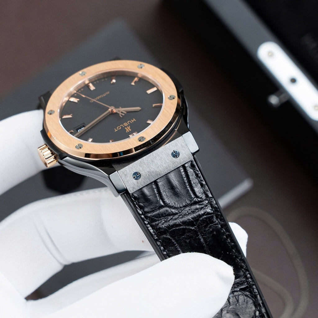 Hublot Classic Fusion Ceramic King Gold  Watch Movement SW300 Swiss Made 42mm