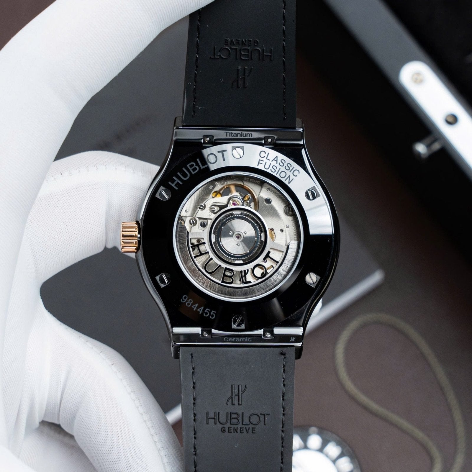 Hublot Classic Fusion Ceramic King Gold  Watch Movement SW300 Swiss Made 42mm