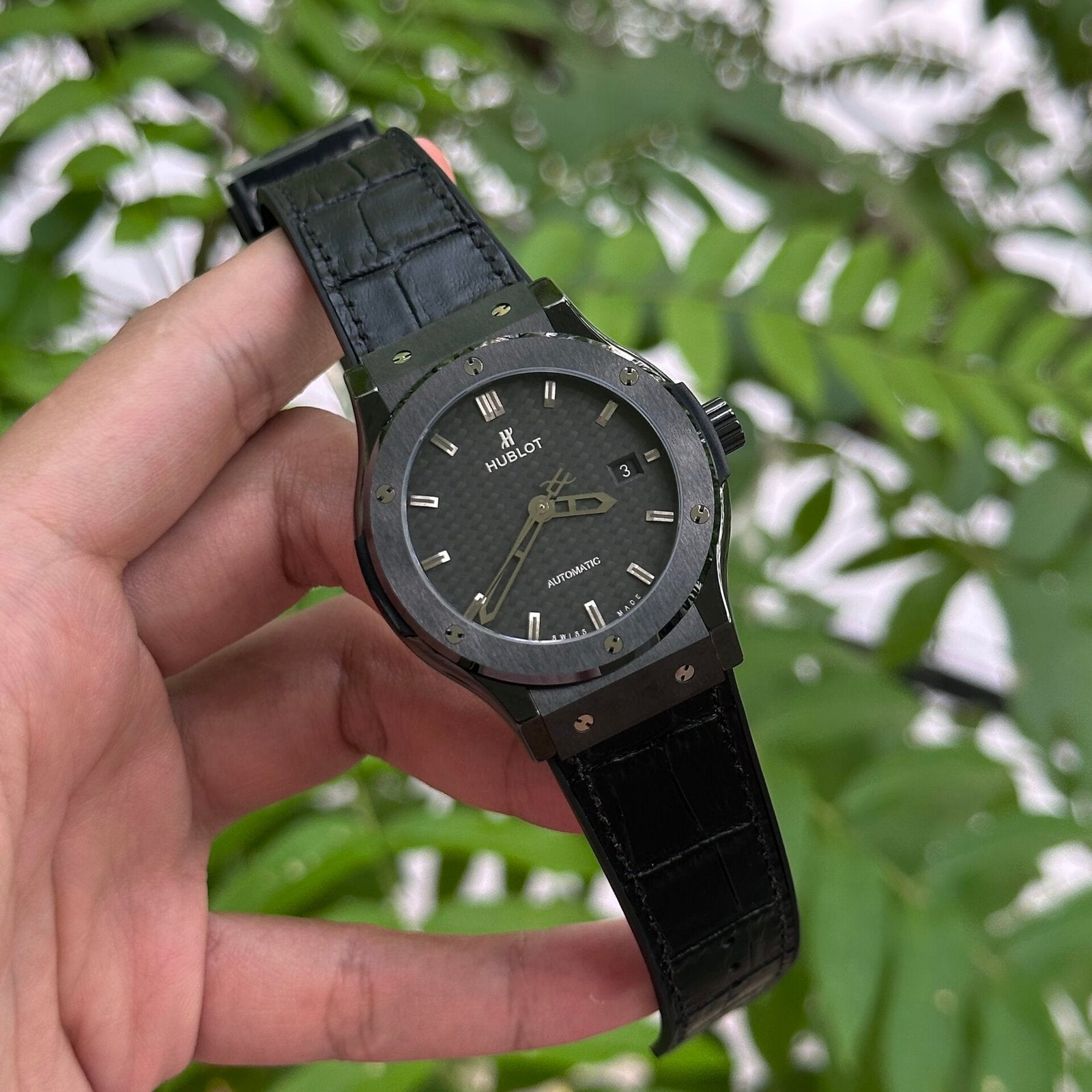 Hublot Classic Fusion Ceramic Carbon Dial  Watch 42mm