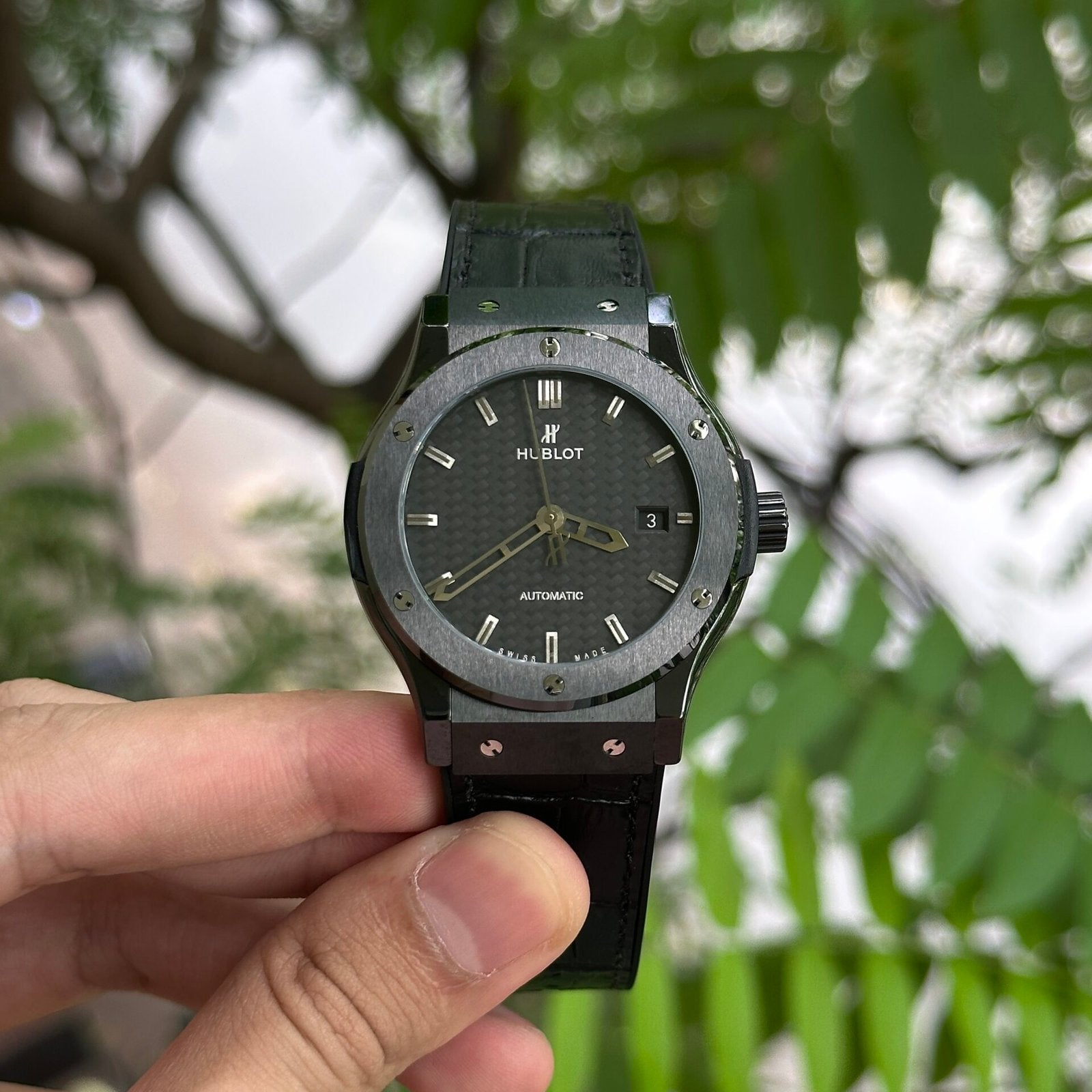 Hublot Classic Fusion Ceramic Carbon Dial  Watch 42mm
