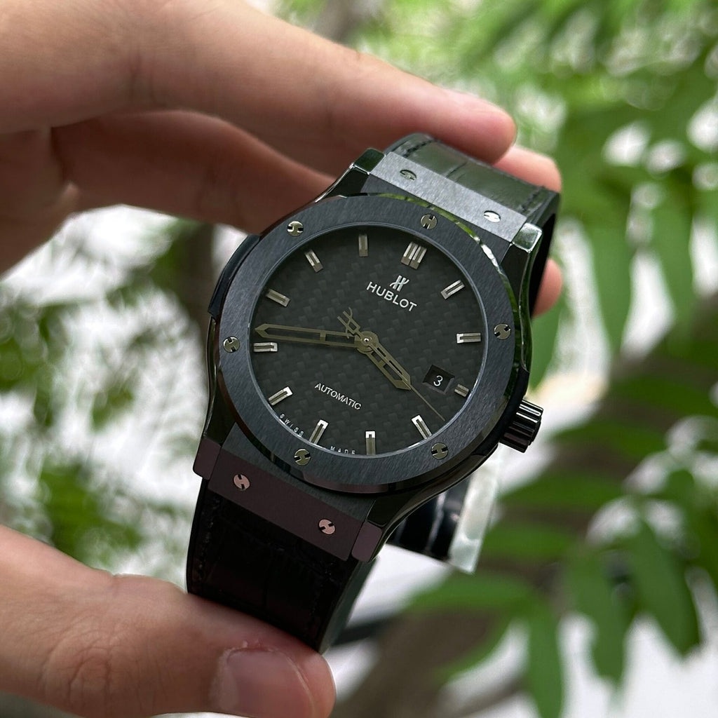Hublot Classic Fusion Ceramic Carbon Dial  Watch 42mm