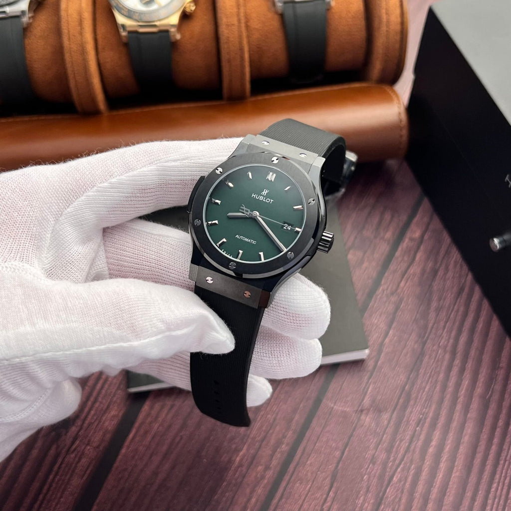 Hublot Classic Fusion Ceramic  Watch Green Dial 42mm
