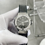 Hublot Classic Fusion Watch Diamonds Grey 38mm