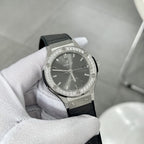 Hublot Classic Fusion Watch Diamonds Grey 38mm