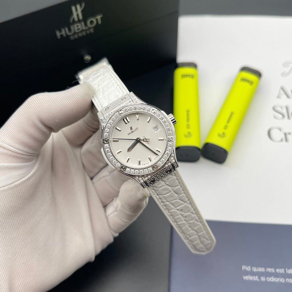 Hublot Watch Classic Fusion Womens White Dial 33mm