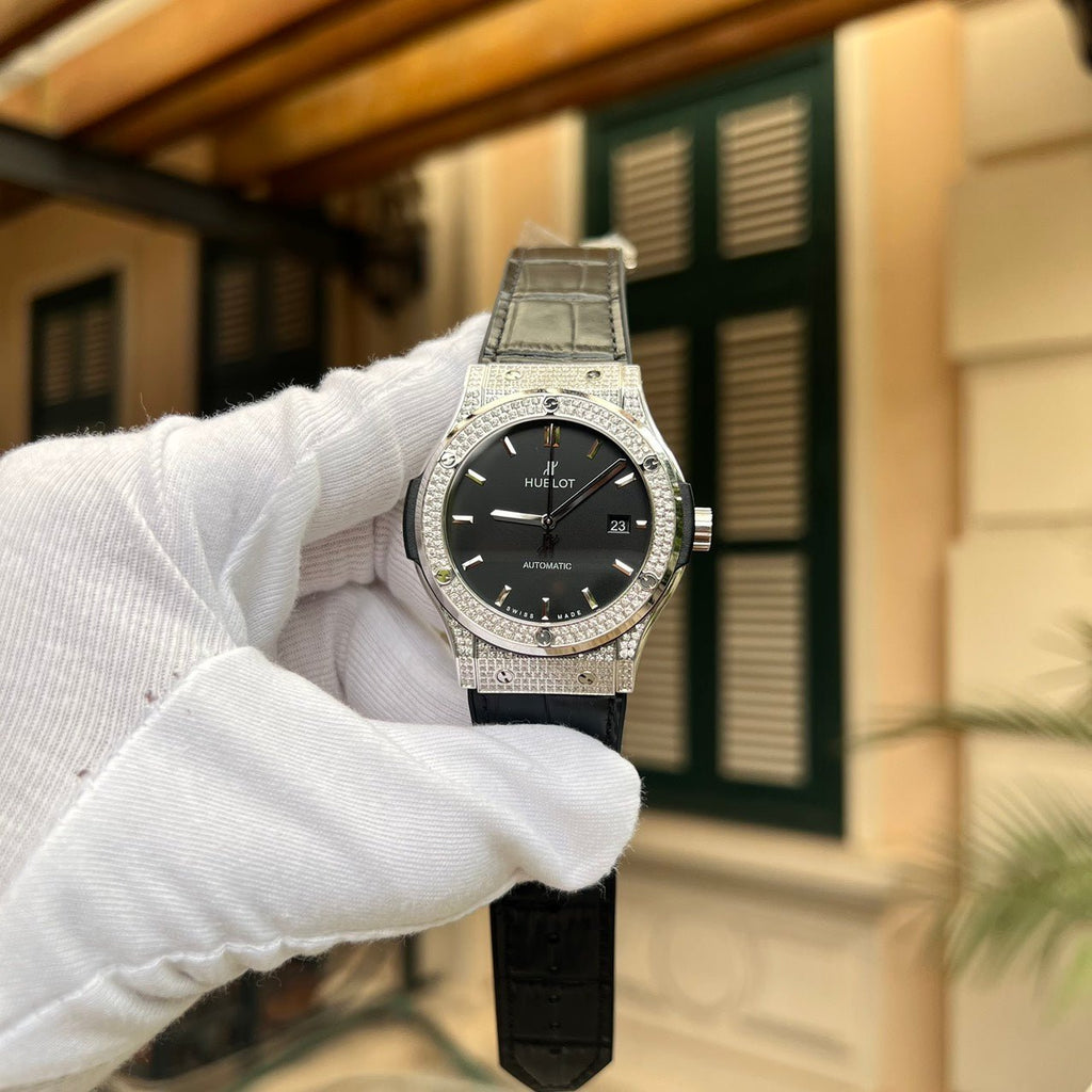 Hublot Classic Fusion Watch Diamond Black 42mm